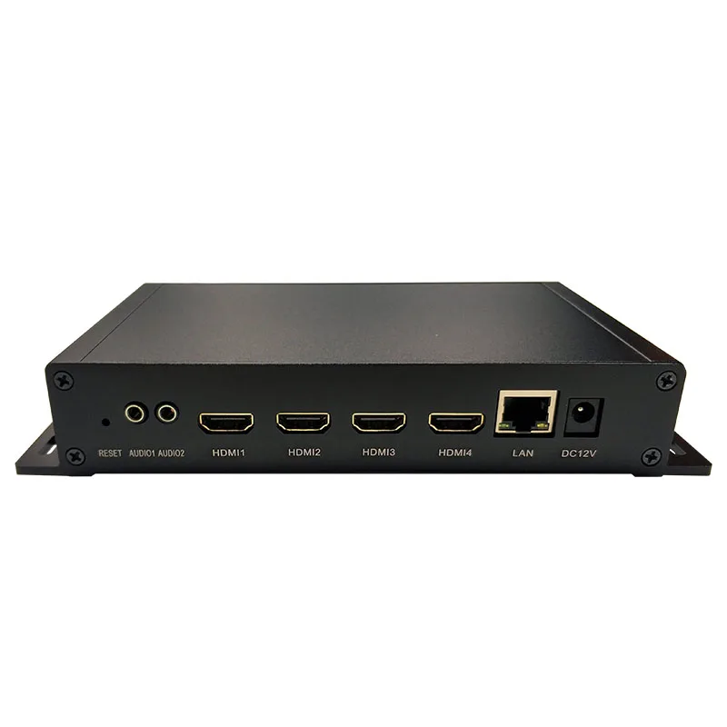4-канальный H264 H265 HDMI видео IPTV 1080P 4K кодировщик сети в реальном времени с поддержкой SRT RTSP RTMP RTMPS HLS UDP для потоковой передачи в Facebook