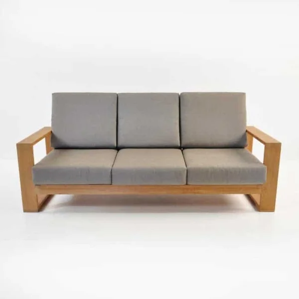 garden sofa set  furniture  made  wood solid  hight quality brown and dark grey  color  for outdoor  other furniture  and park