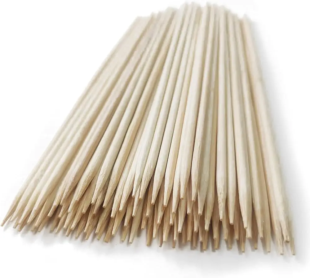 Premium Quality Biodegradable Bamboo Wooden Skewer Long Lasting Food Holder with Custom Packaging for Bulk Production