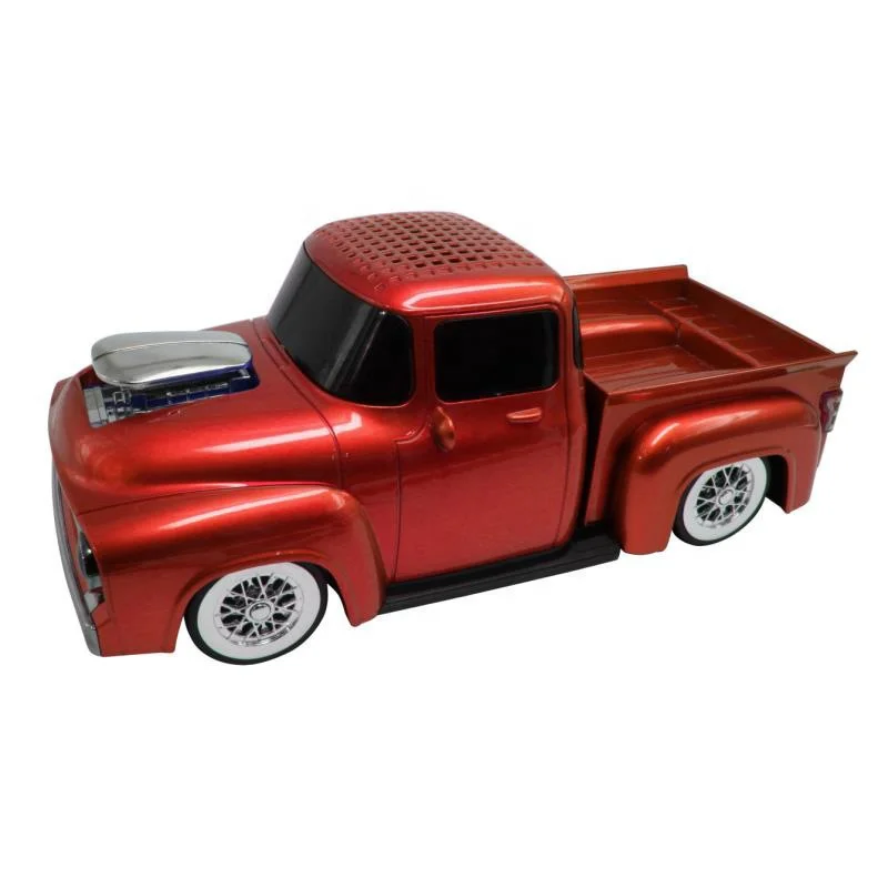 WS-538BT Car Shape Pickup Truck Speaker with TF USB FM AUX Handsfree LED Light Car Speaker