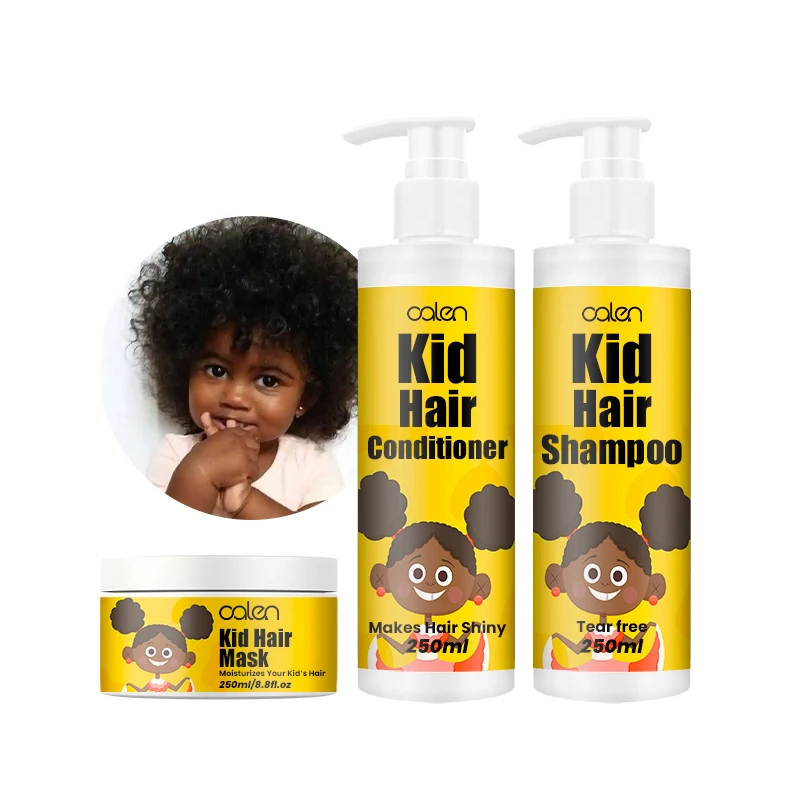 Oalen Private Label Natural Organic Care Kids Conditioner 250ML Curly Shampoo Hair Mask