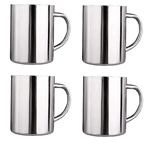 Best Selling Cheap prices Stainless Steel Double Wall Tea and Coffee Big Mug Set for Hot and Cold Beverages