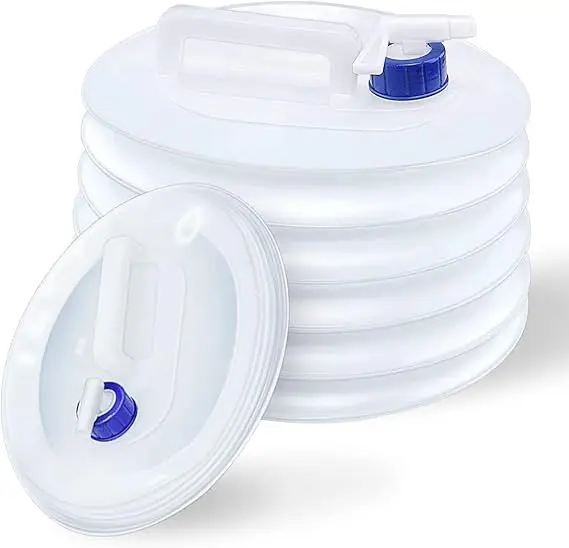 Folding Water Canister with Tap,Outdoor Water tank Collapsible & Portable Water Container, Drinking Water Carrier Water Tank 20L