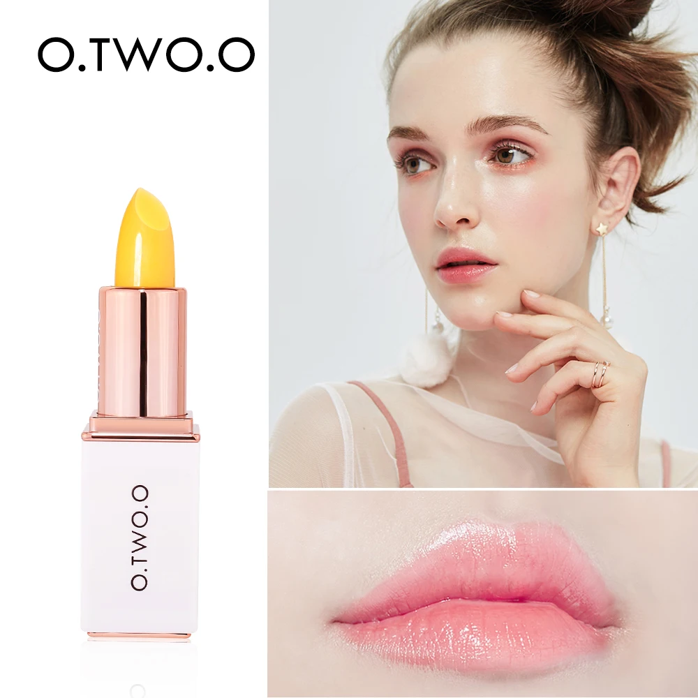 O.TWO.O Customization Treatment Repair Lip Cream Bee Wax Lip Balm Color Change Lip Balm