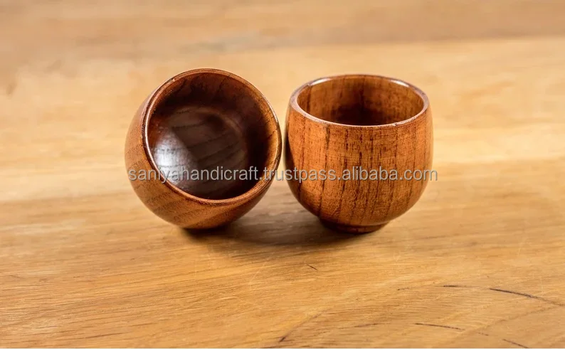 Modern Luxury Eco-Friendly 100ml Disposable Wooden Tea Cup Customizable Logo for Home Use Available in Cheap Prices