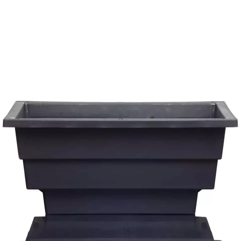 Plant Pot for Container Accessories Rectangular Planter Box Flower Tub / POTS / Pergola Red Brick Color Rectangle Pot Plastic