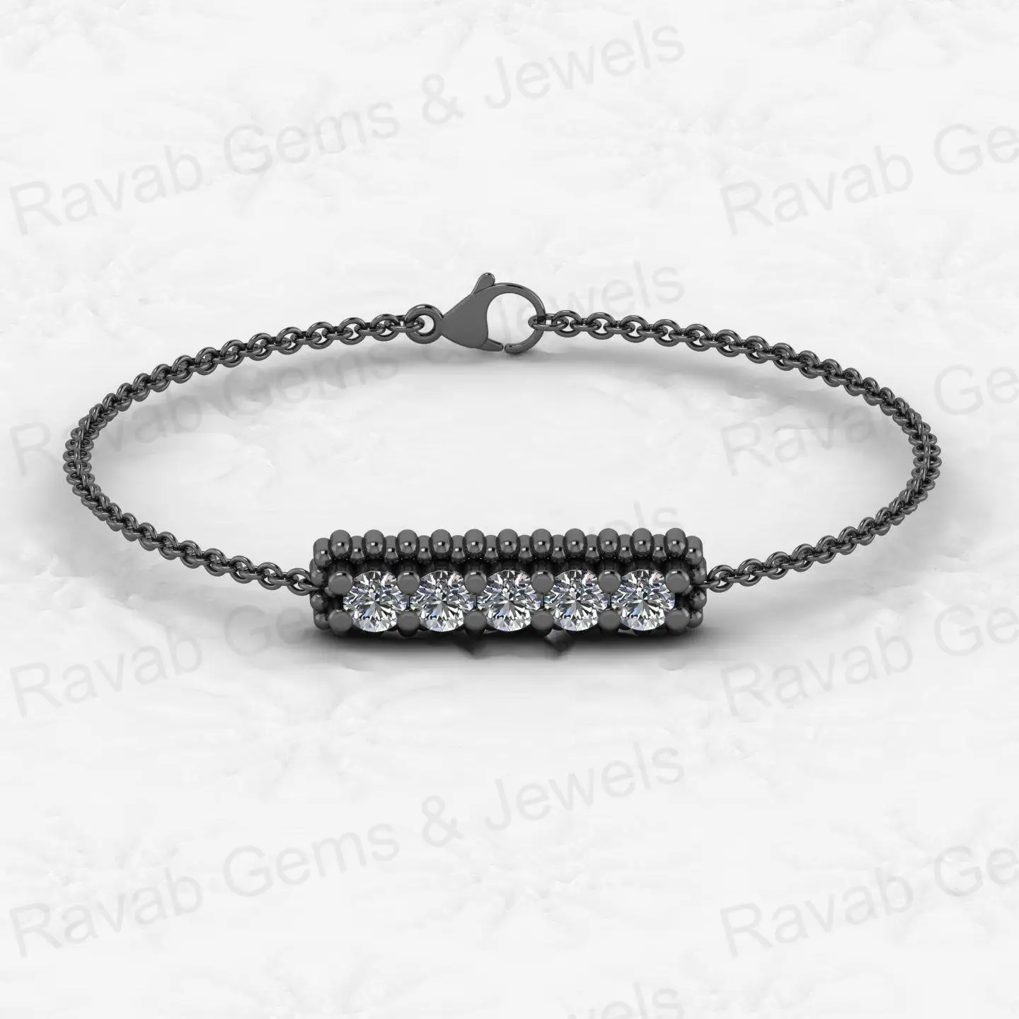 Best Selling Genuine 925 Sterling Silver With Zircon Chain Bracelet For Women Minimalist Fine Jewelry