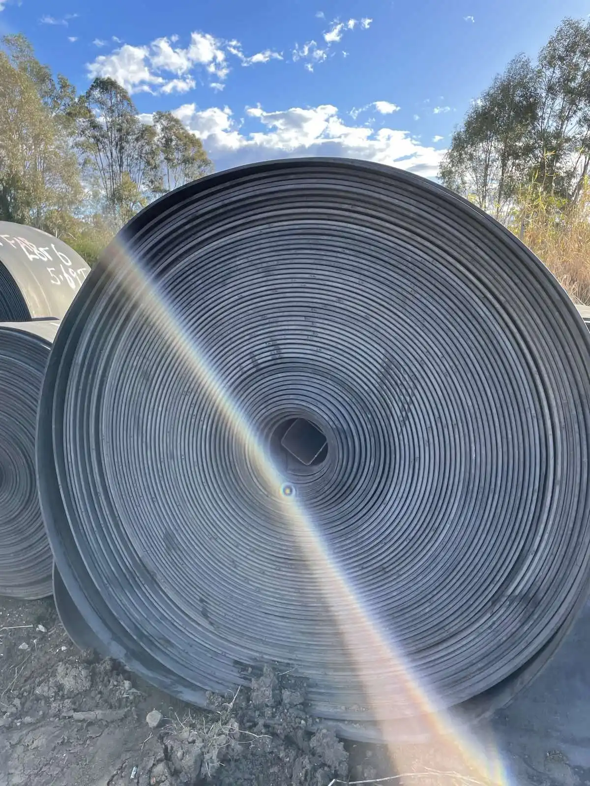 Fabric Rubber Conveyor Belt Heavy Duty Rubber Conveyor Belt For Stone Crush Construction Belt Conveyor Customized New and Used