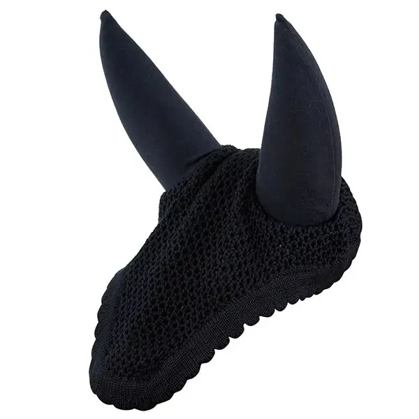 Factory OME high quality custom polyester cotton ear bonnet equine fashion horse fly veil with sound proof