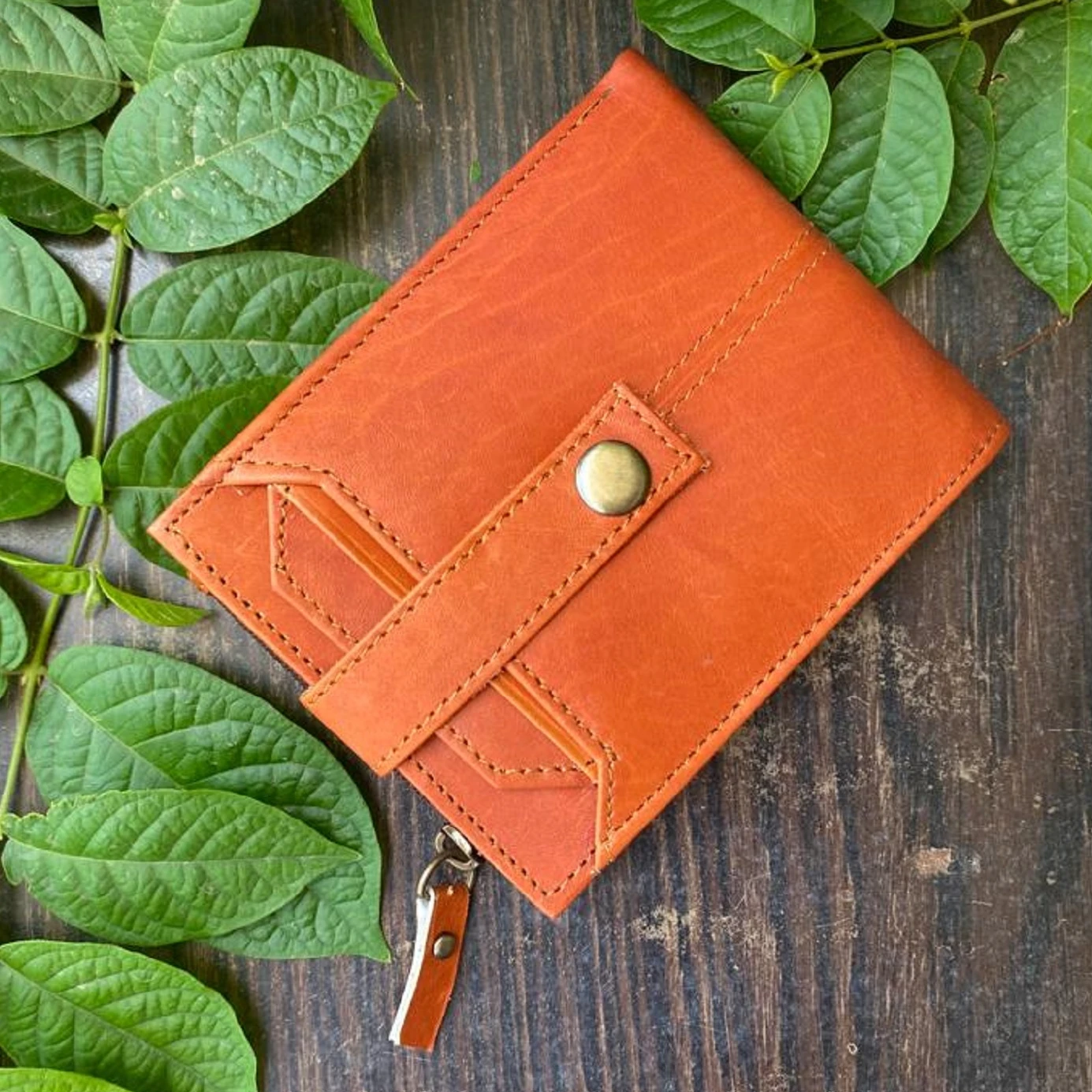 Genuine Leather Wallet Slim Leather Multi Uses Wallet Handicraft Stylish Wallets