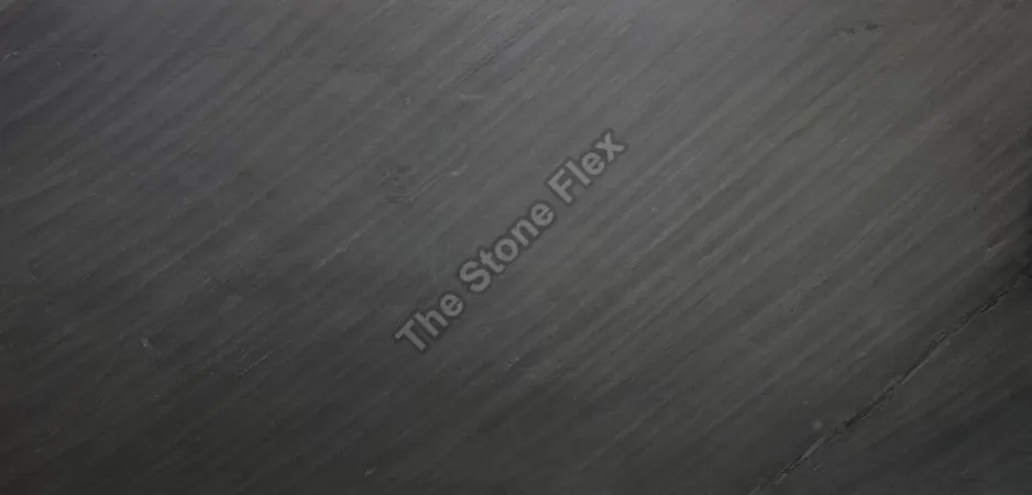 Ocean Black Thin Flexible Veneer Sheet 100% Natural Split Stone Slab Interior Exterior Wall Cladding