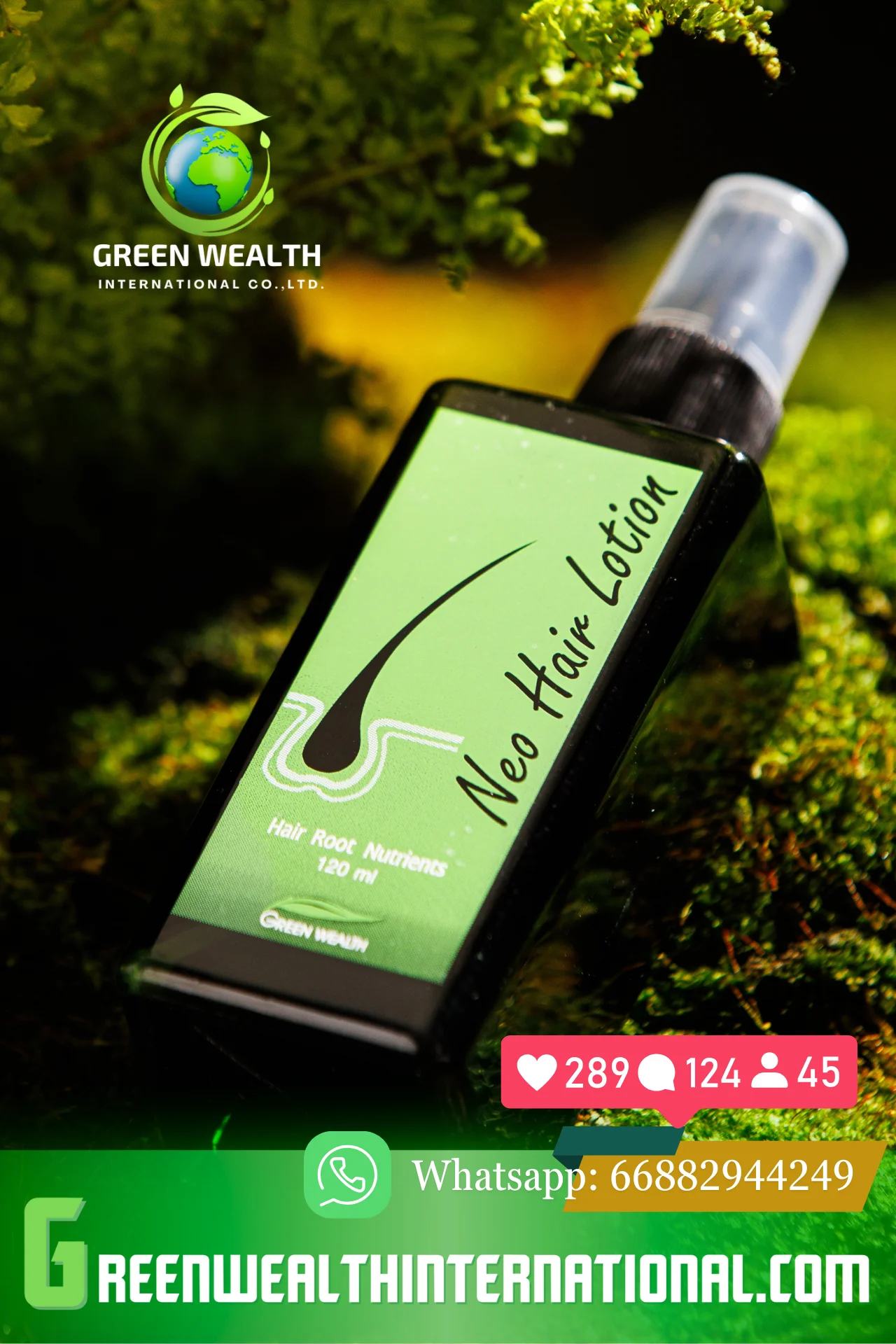 Good price Neo Hair Lotion 120 ml. Original hair treatment made in Thailand from Green Wealth.