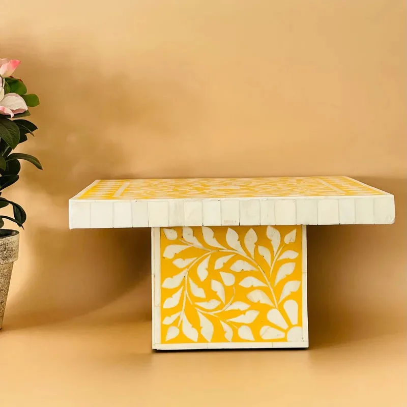 Elegant New Arrival Mother of Pearl & Bone Inlay Cake Stand Best Price Wedding & Birthday Tableware for Ramadan Special-LHD