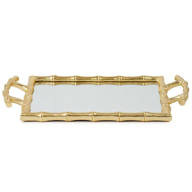 Lazy Susan Gold Edge Marble Turn Table Tray Wholesale Round Gold Edge Beaded Luxury TurnTable