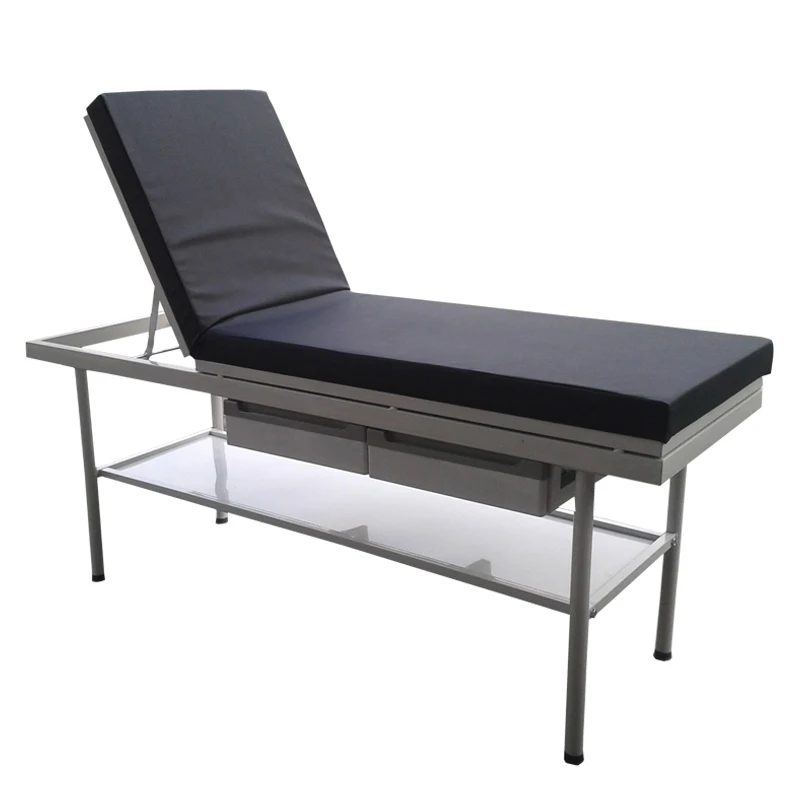 YFC008 Manual Examination Table With Two Drawers Under Adjustable Medical Bed