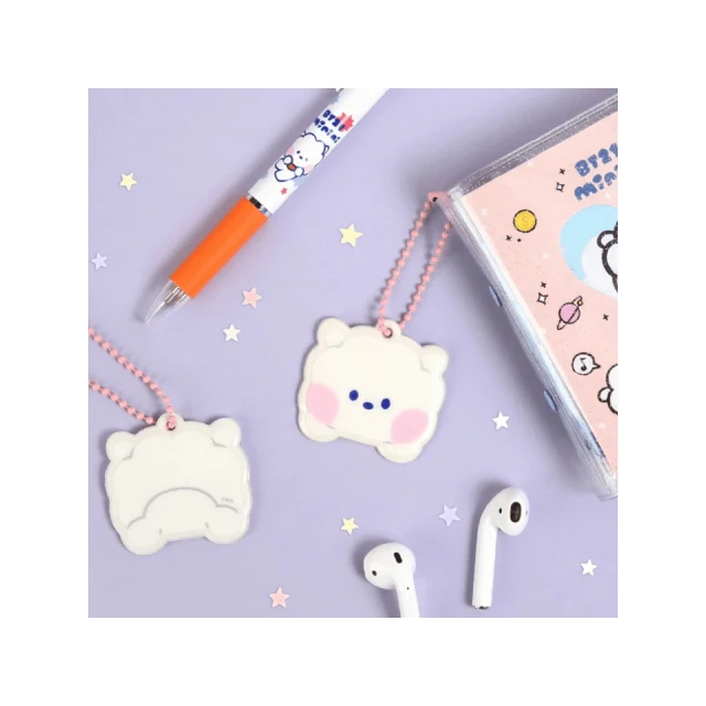 BTS BT21 minini Character Soft Keyrings Keychain  Soft Handy Fancy Trendy Fashion Practical kpop Goods Bag Custom Ring Metal