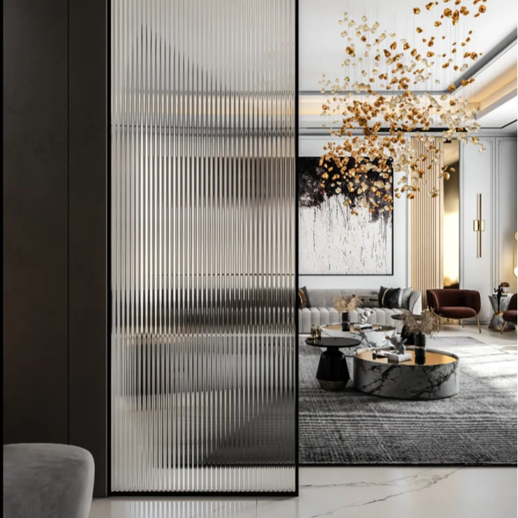 MORU glass for interior partitions Patterned glass