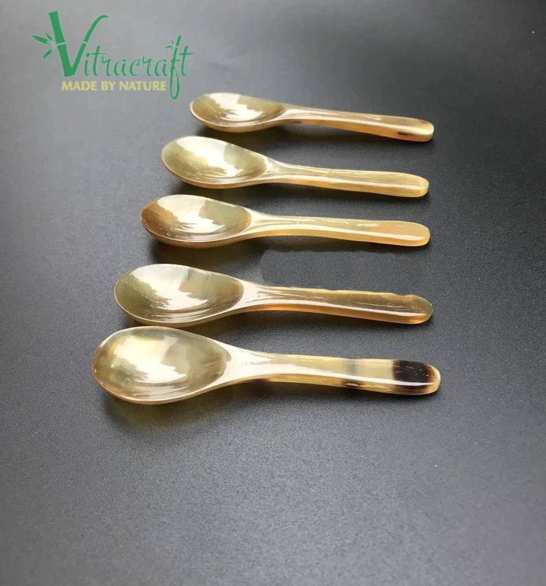 Vietnamese Craft Spoon. Premium Horn Spoon. Handmade Spoon. Buffalo Horn Spoon, Spice Spoon, Ice Cream Spoon. meaningful gift Unique gift