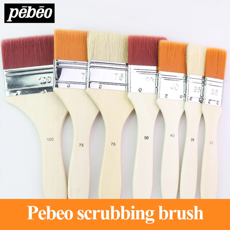 Pebeo 950650 2/3 шт зубные щетки с ворсинками из масляной краски кисти для обучения нанесению акрила гуашь Картина на холсте рукоделия