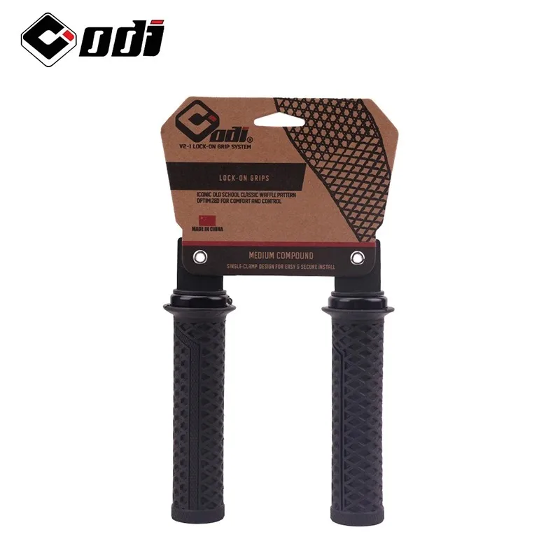 ODI Silicone Handlebar Grips Self-lock Shock Absorbing Bicycle Handles Cover Non-slip BMX DH Bike Grip Ergonomic Rubber Grips