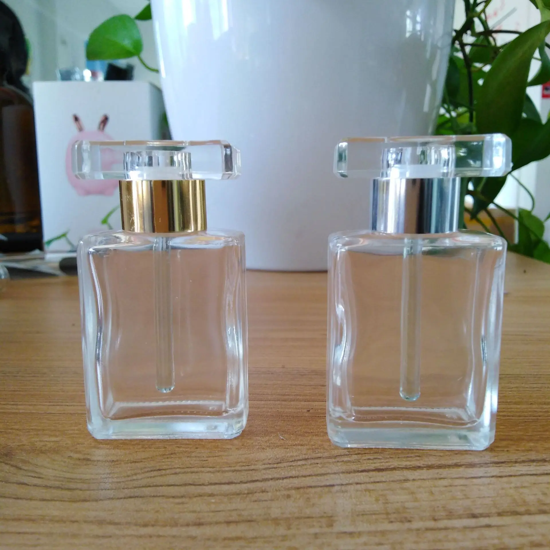 Transparent essential oil stock solution reusable glass drop stick bottle air separation bottle