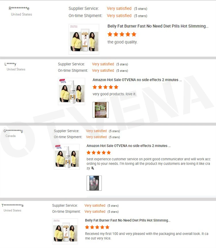 Частная этикетка OTVENA лучшая потеря веса тела сжигатель жира на животе сжигающий целлюлит горячий крем для похудения