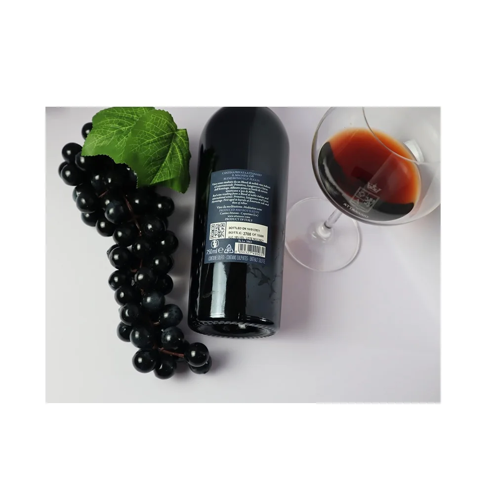 Content style dry taste 16% alcohol bottle package wine drinking Attanasio Il Magnifrico Limited Edition from Italy