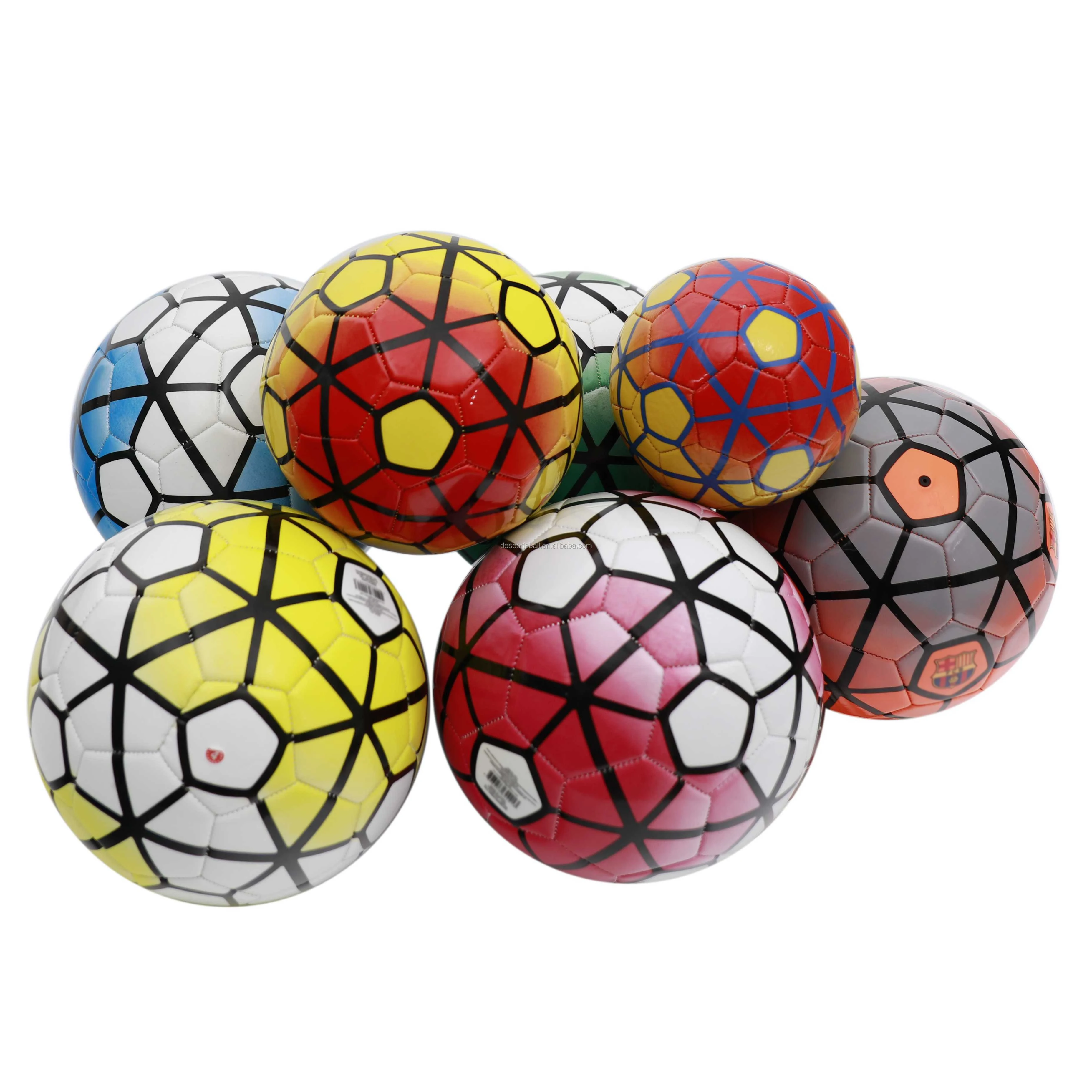 Custom Design wholesale star printed pu tpu leather low bounce soccer ball futsal balls football size 4