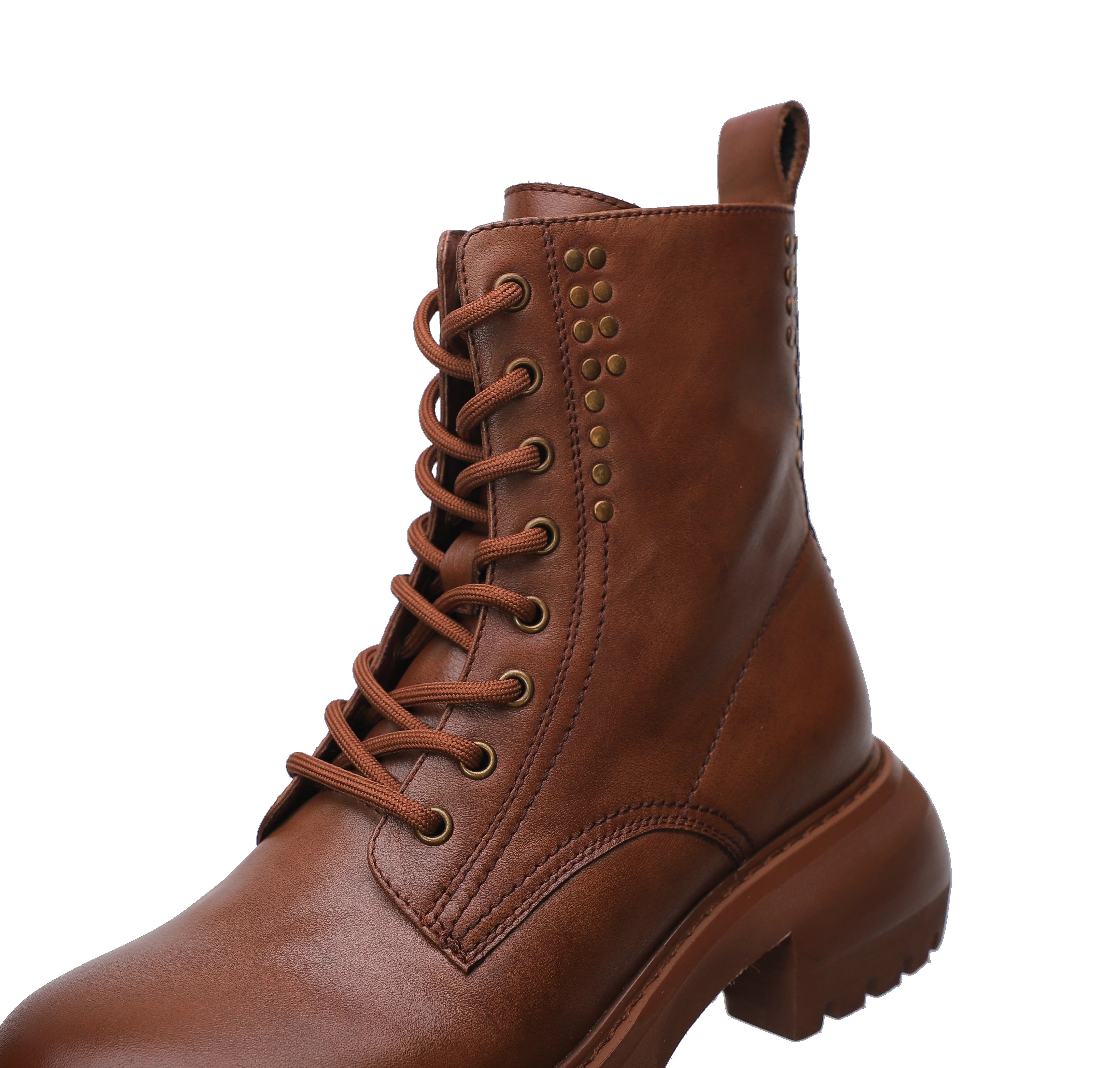 Fashion Rivet motorcycle boots Soft comfortable Martin boots women leather Martin boots  Custom made manufacturer