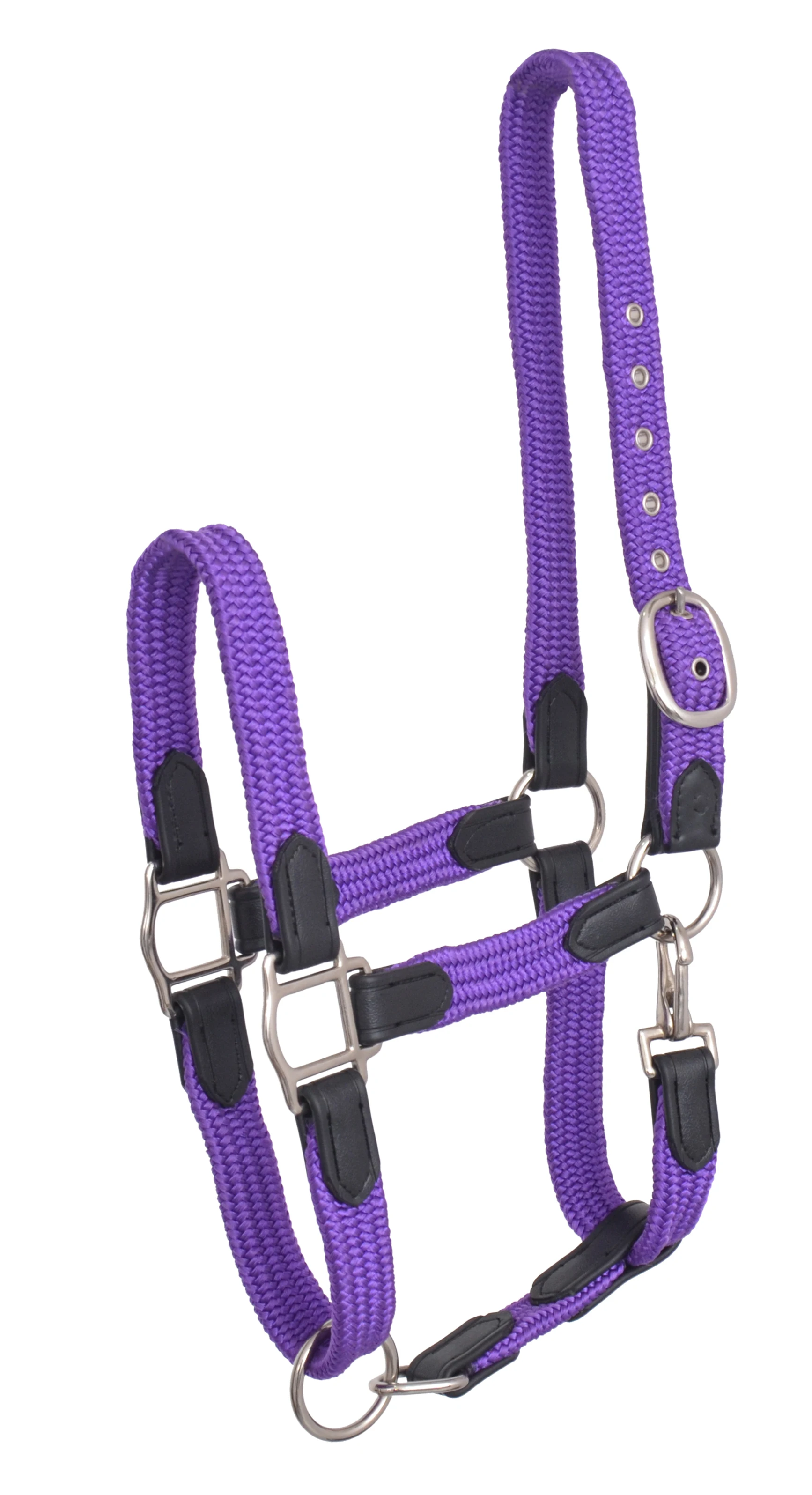 Horse Braided Rope Halters with Custom Made Designer Noseband With Lead Rope
