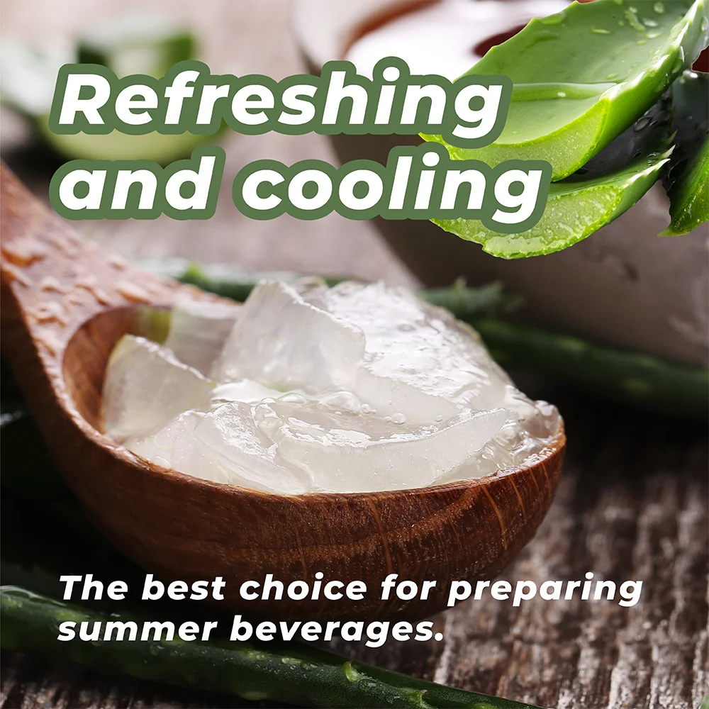 KEIFU - Aloe Vera желе сладкое и свежее с пакетиком OEM/ODM для пузырчатого чая напитков 1 кг