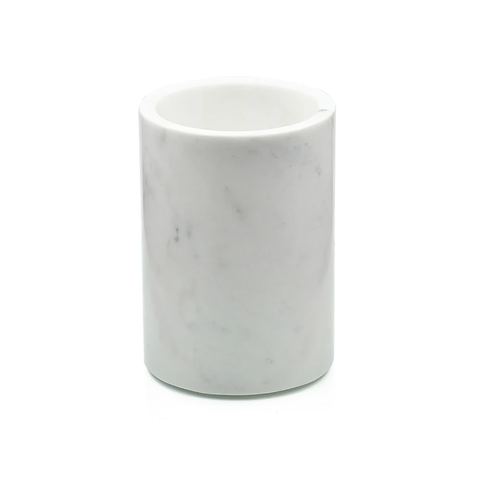 Hot Selling White Mable Handmade Wine Bottle Holder for Bar, Hotel, and Home Purpose