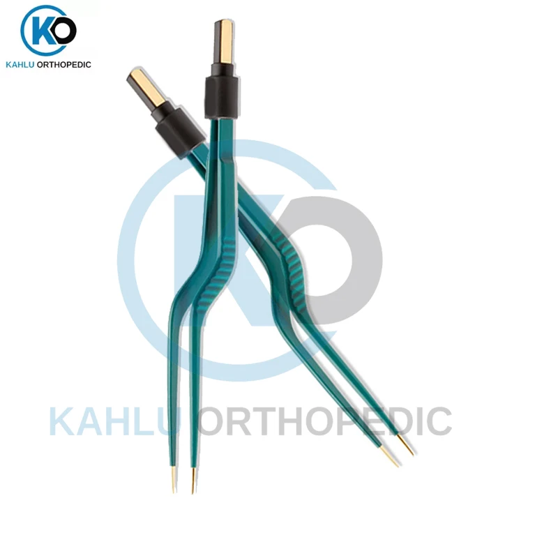 Neurosurgery Electrosurgical Instruments Insulated 1mm Tip Twin Small Hardy Bayonet Bipolar Forceps By KAHLU ORTHOPEDIC