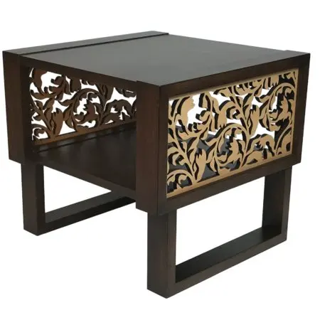 Patio Wooden Coffee Table Handcrafted Customize Accent Side Panel Interhangeable Wholesale Furniture