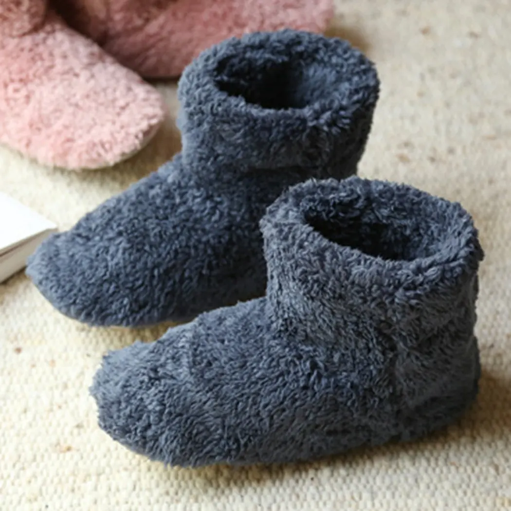 Womens Slippers Winter Shoes Indoor Home Plush Furry Slippers Fur Plush Anti Skid Non Slip soft deer Warm Boots