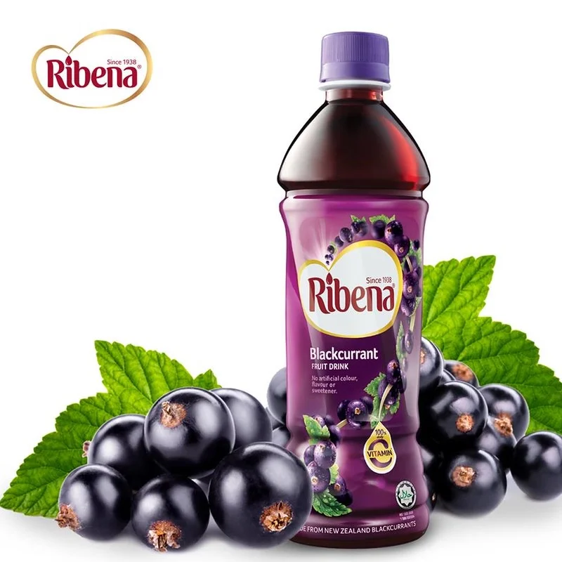 [Hot Deal] Flavorful Blackcurrant Juice with Innovative Taste Ribena RTD Pet Bottle Light 24 x 450ml