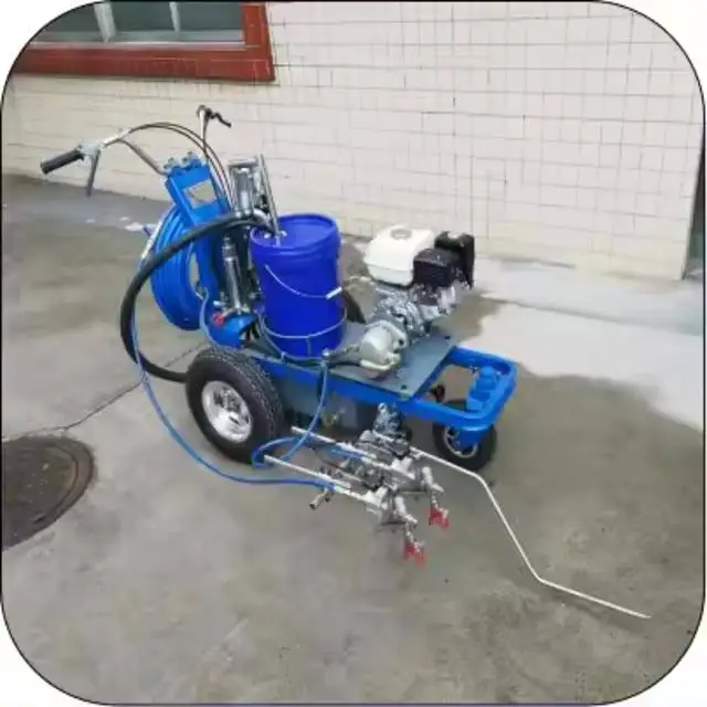 Pump Cold Plastic Spraying 2 Component Spray Paint Striper Road Marking Machines