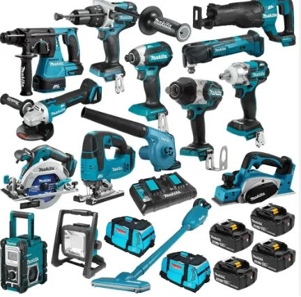 ALL NEW ATHENTIC Makitas LXT1500 18-Volt LXT Lithium-Ion Cordless 15-Piece Combo Kit (5.0Ah) With Radio