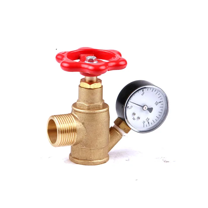 New type top sale fire hydrant valve for flange landing hose reel 1 and 1.5 in brass