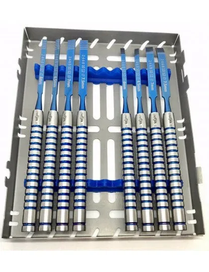 High Quality Dental Implant Surgery Splitting Bone Chisel Set Expansion Surgical Instruments 8 PCS Stainless Steel Osteotome Kit