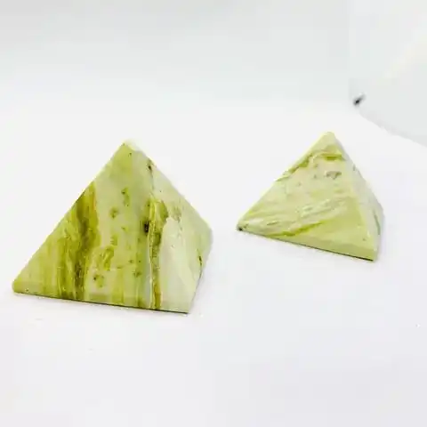 Best Quality Green Serpentine Pyramid Buy From Aslam Agate  Export / Serpentine Pyramid for Healing And Meditation