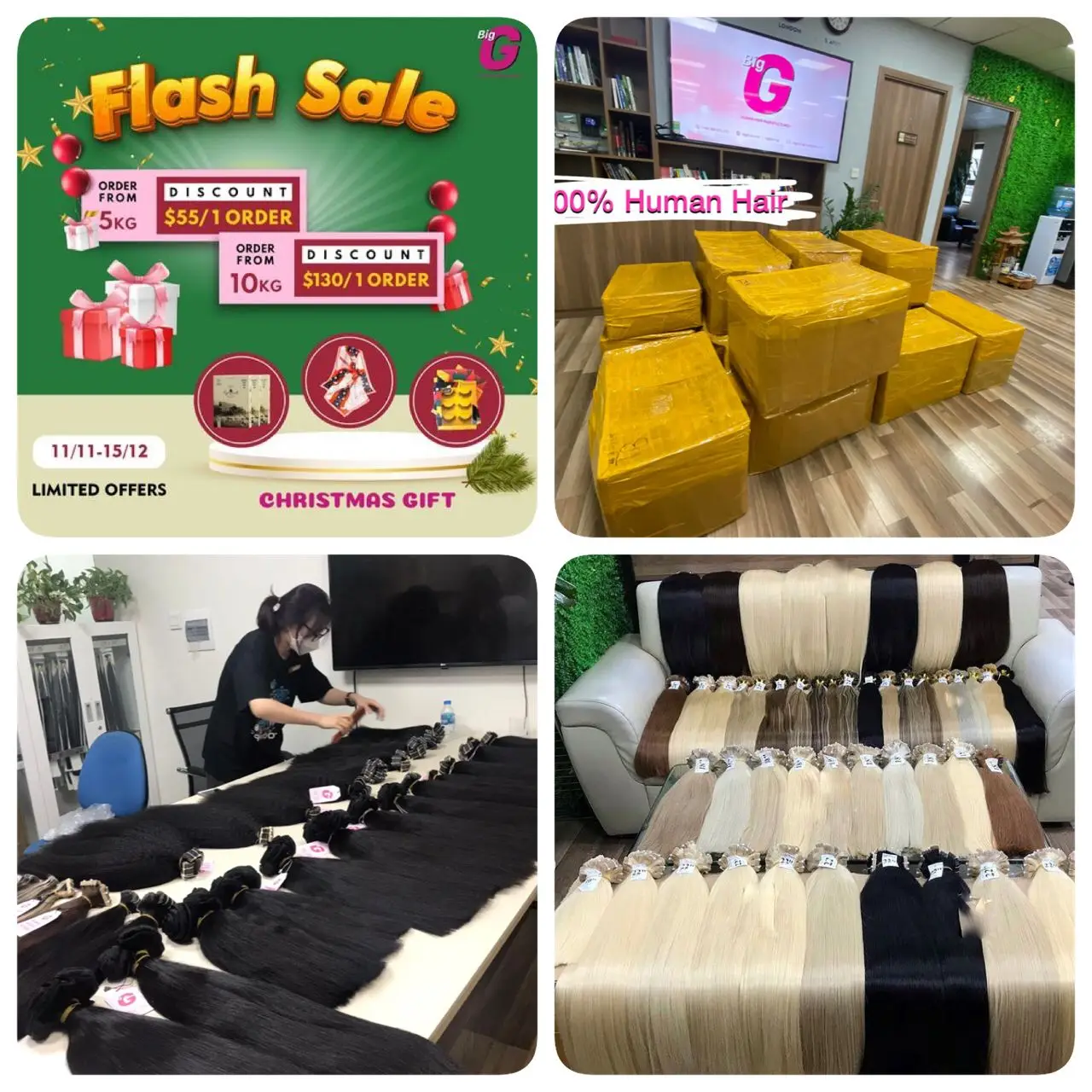 Best Virgin Vietnam Straight Genius human hair wholesale at manufacture price list for light color