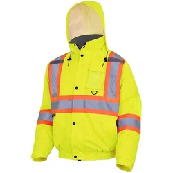 High Quality 300D PU Coated Oxford Polyester Bomber Jacket High Visibility Heavy Duty Work Wear