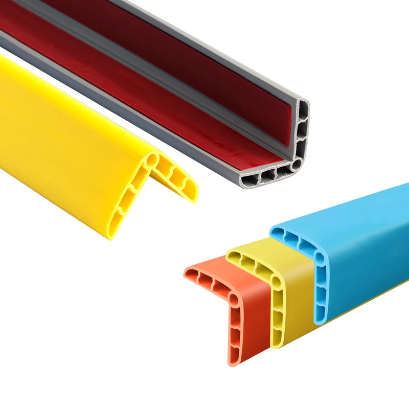 PVC stair plastic anti-collision anti-slip strip school kindergarten protection self-adhesivewall edge guards corner cover