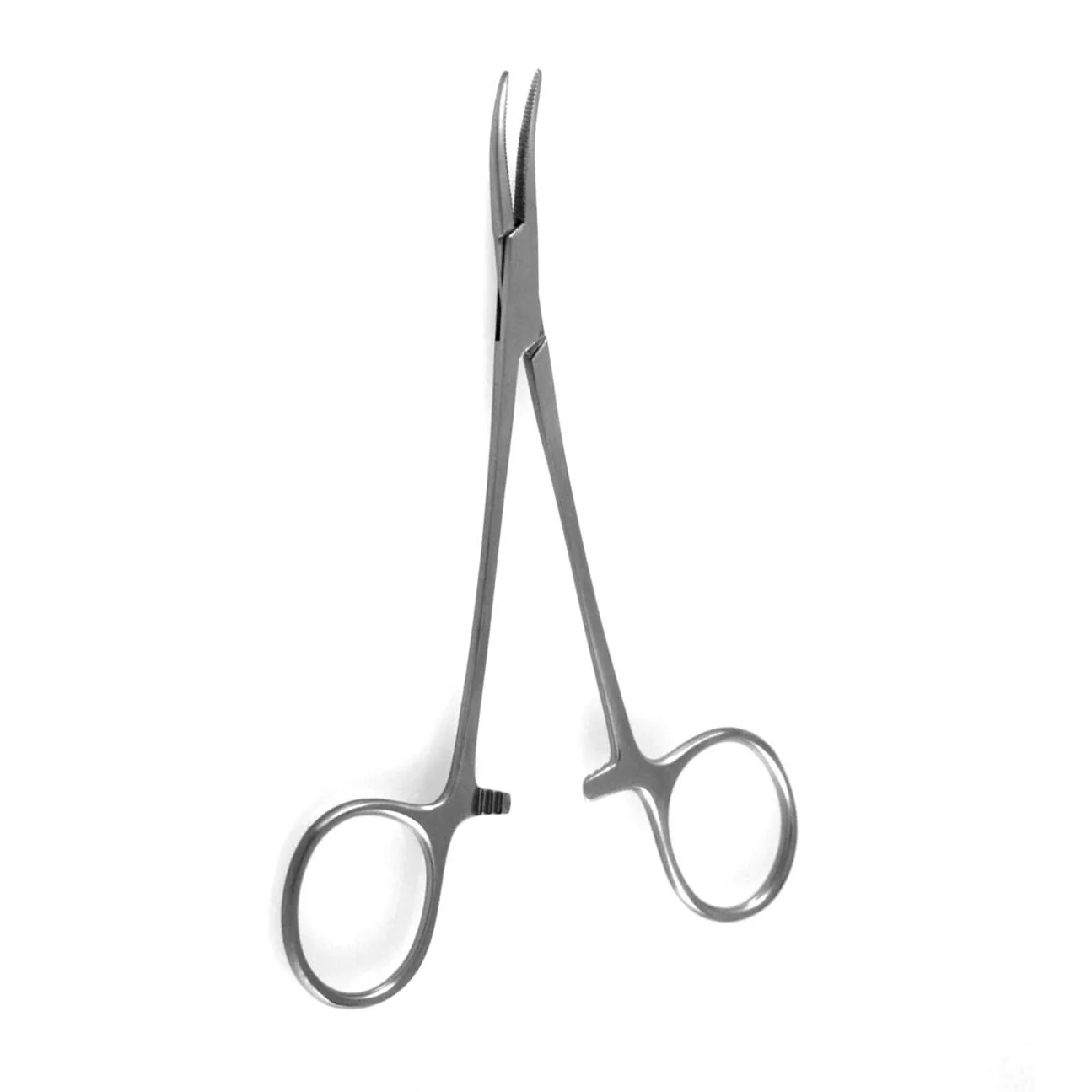 Halsted-Mosquito hemostatic forceps surgical instruments used for general surgical procedures.
