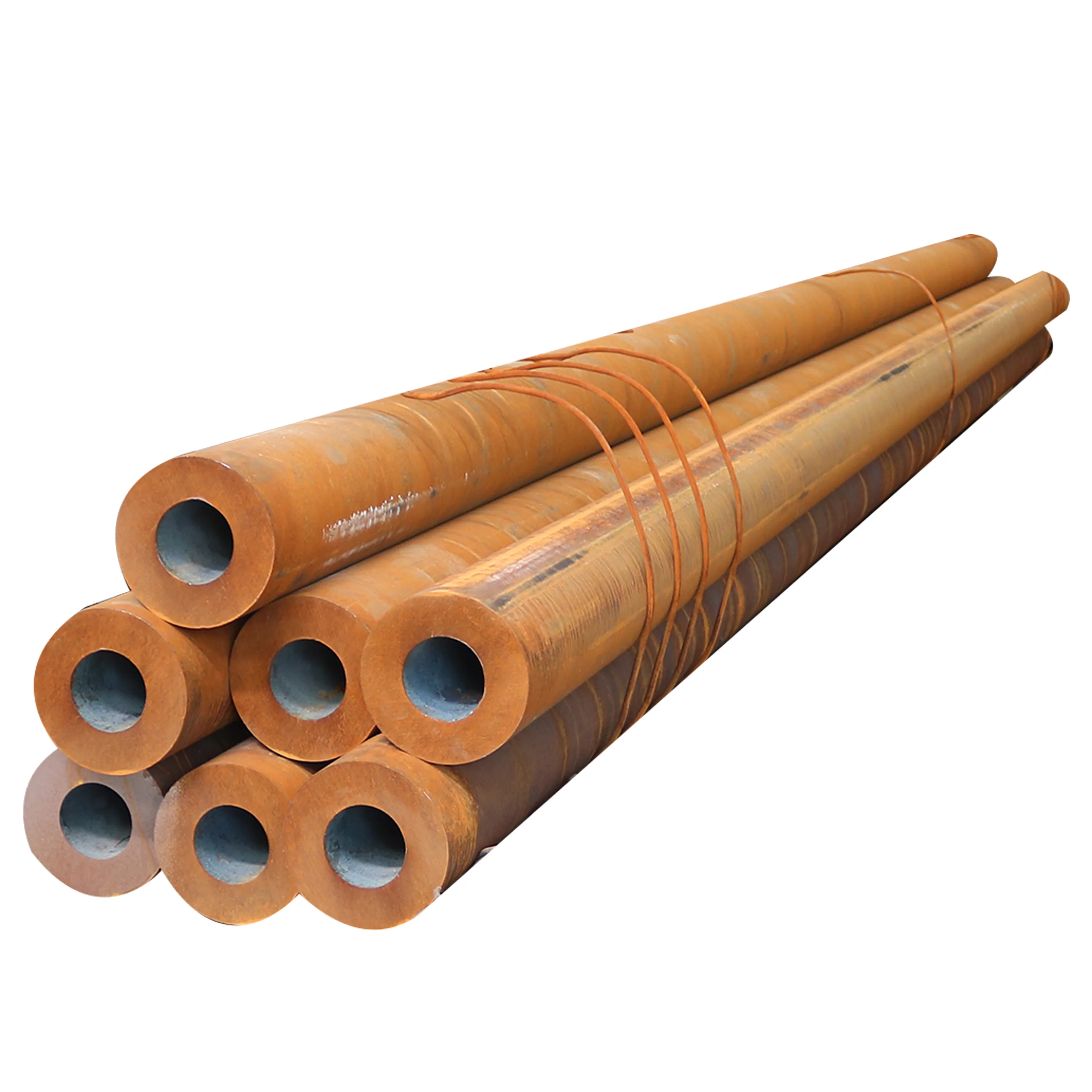 Direct Manufacturers Seamless Carbon Steel Pipes ASTM A106 Grade for Oil and Gas Pipeline Projects with ISO Certification