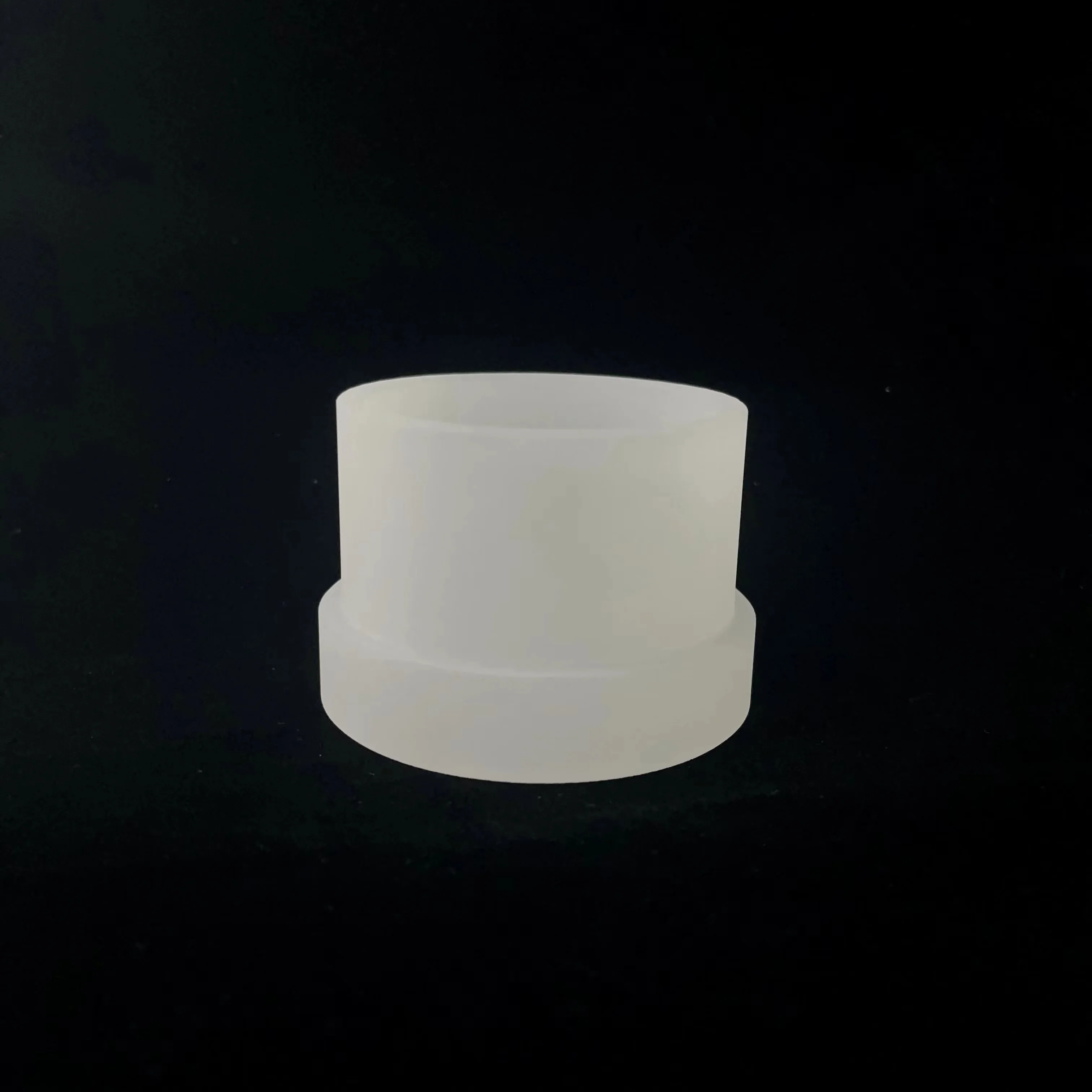 Customized High resistance Quartz glass tube with Flange Glass Ring Opaque Quartz Flange