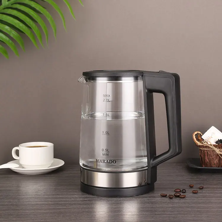 New Hotel Home Kitchen Appliances 1500W Glass Kettle Boil Dry Protection Electric Kettle Cheap  Kettle