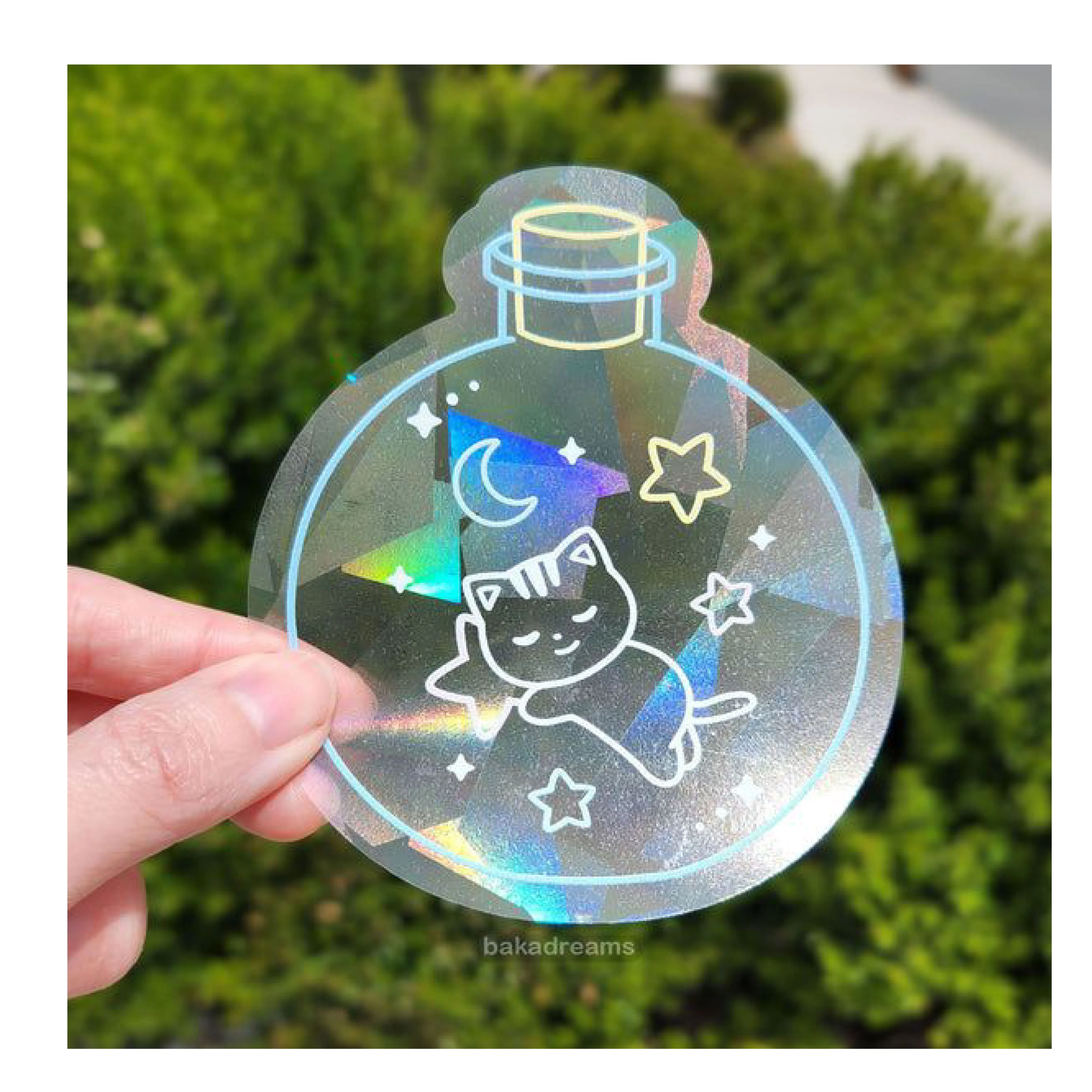 Custom Transparent Holographic Decorative Sticker