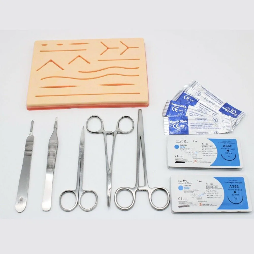 High Quality Suture Surgical Kit Manufacturer skin instrument set suture kit for the practice of surgical suturing